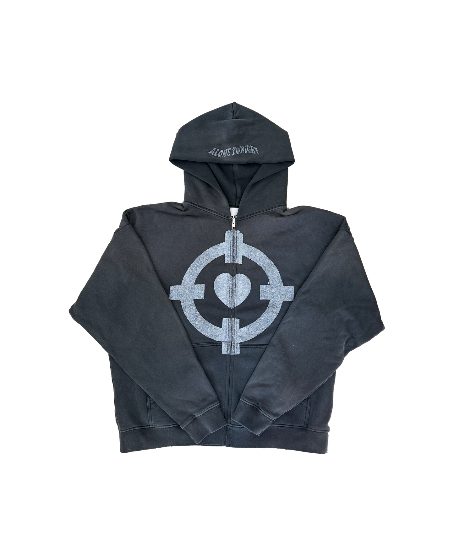 Glitter Crosshair Zip Up