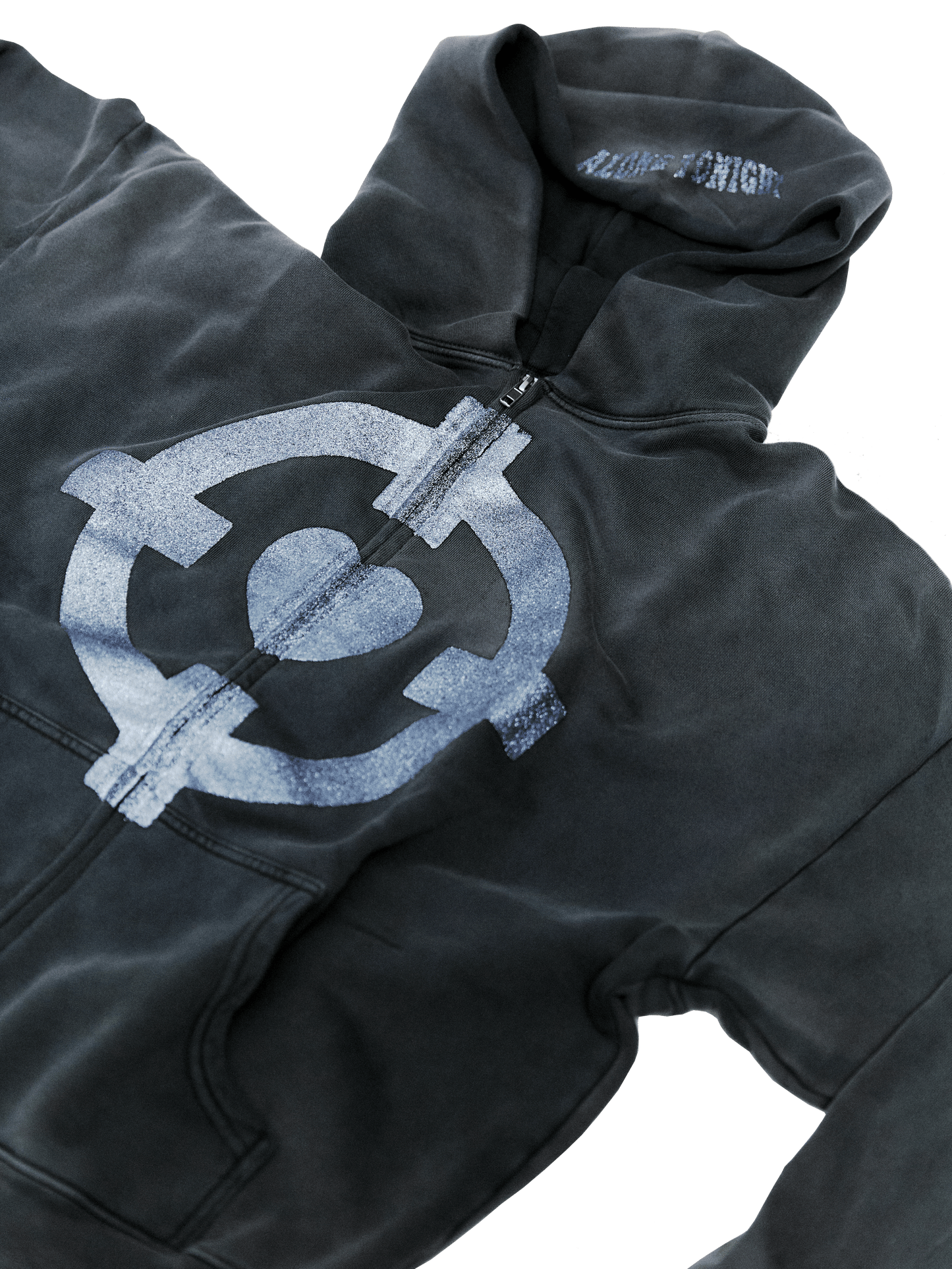 Glitter Crosshair Zip Up